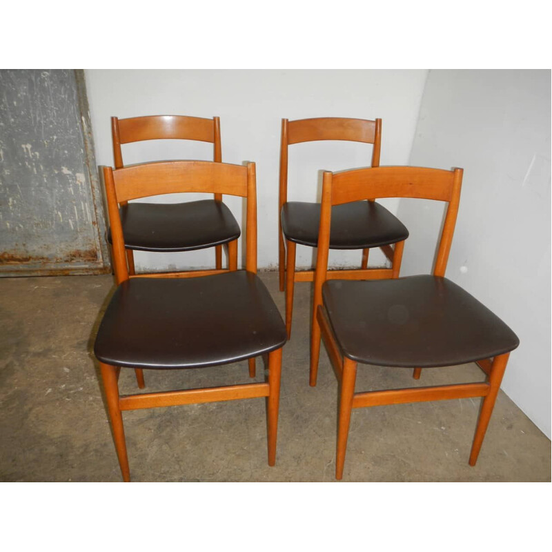 Vintage Passoni beuken stoel
