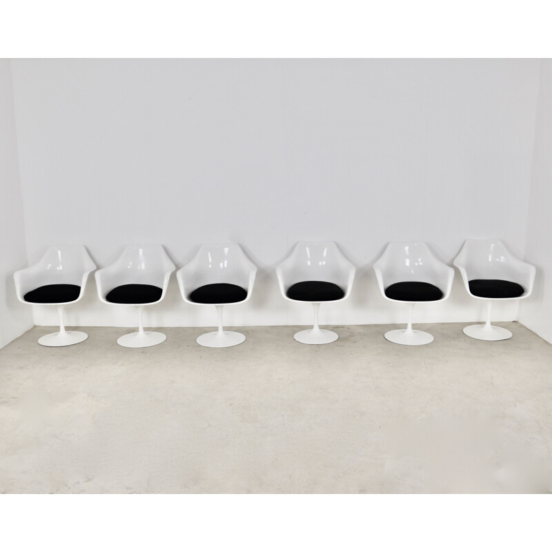 Lot de 6 fauteuils vintage Eero Saarinen pour Knoll International 1960