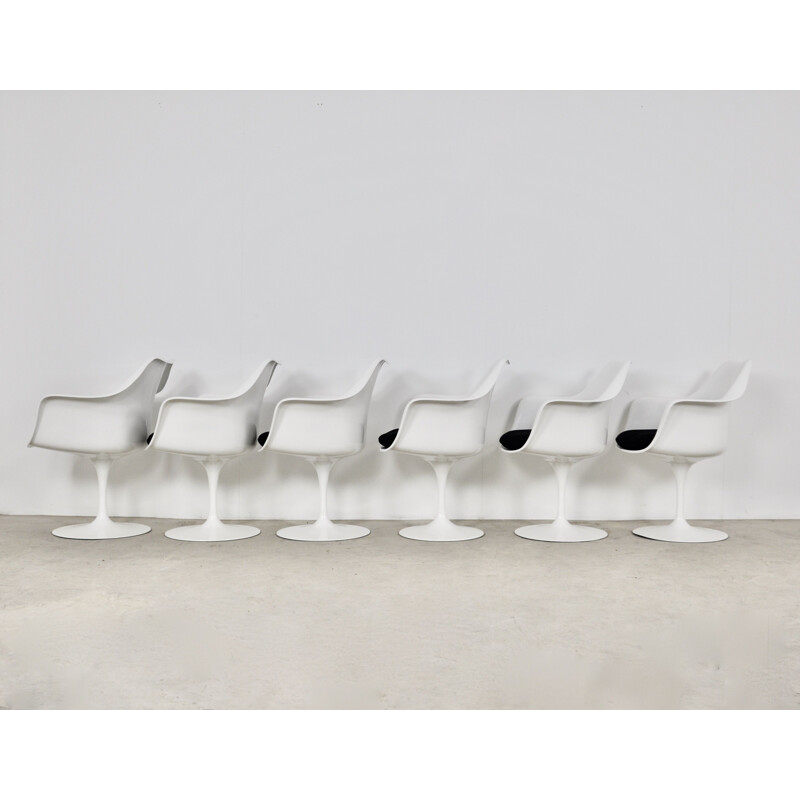 Set 6 vintage Eero Saarinen Armchair for Knoll International 1960s