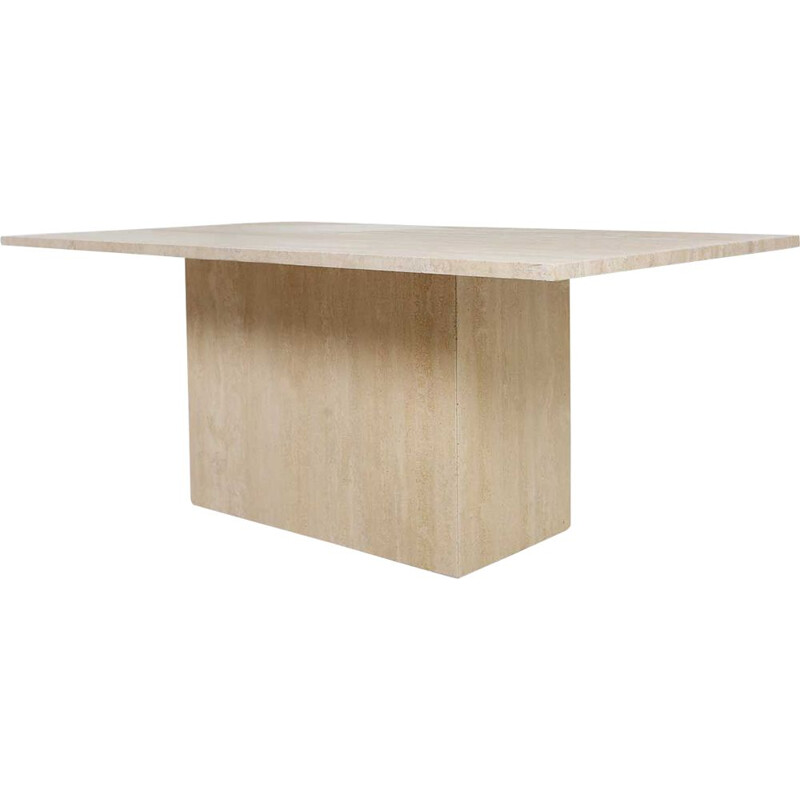 Vintage Travertine Dining table 1970s