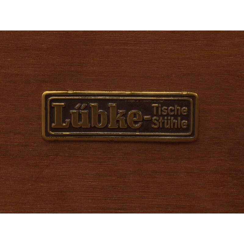 Table basse vintage Lübke en teck, Allemagne 1950