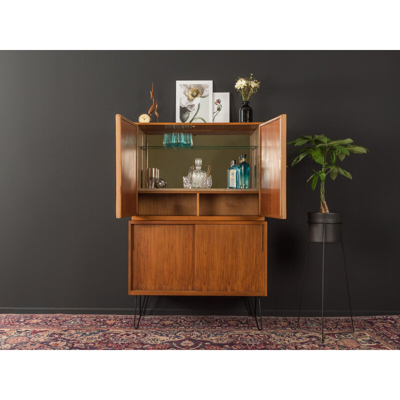 Vintage walnut Bar Cabinet, Germany 1950s