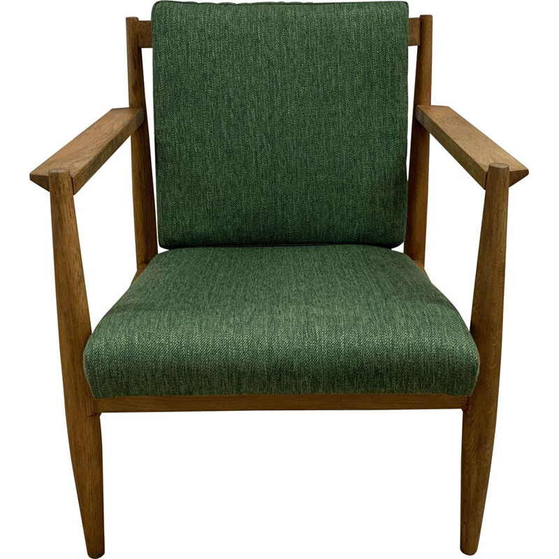 Vintage solid wood armchair, Scandinavian 1960s