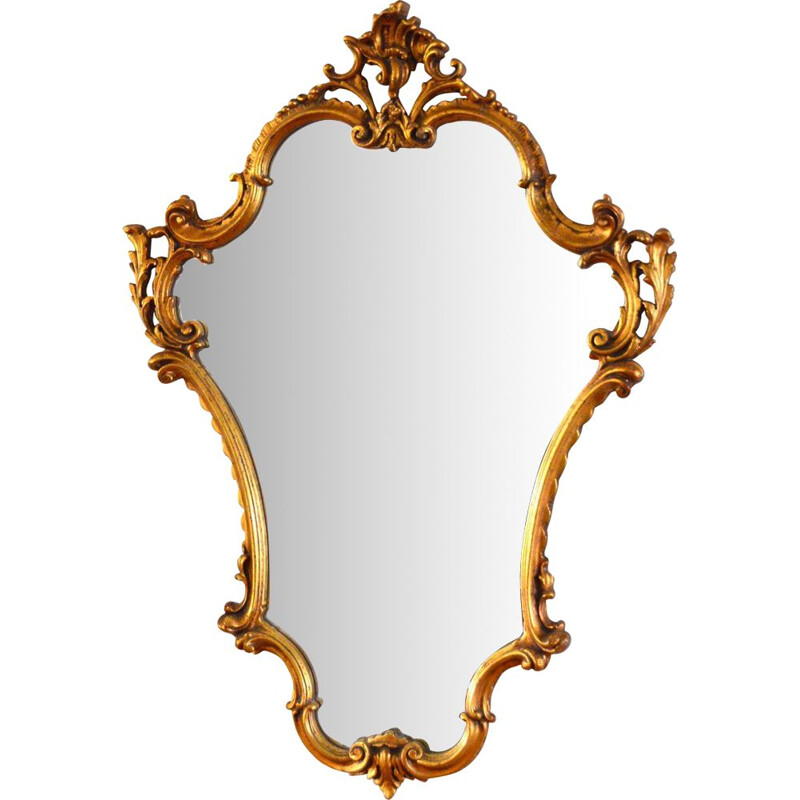 Large vintage baroque mirror 1970s