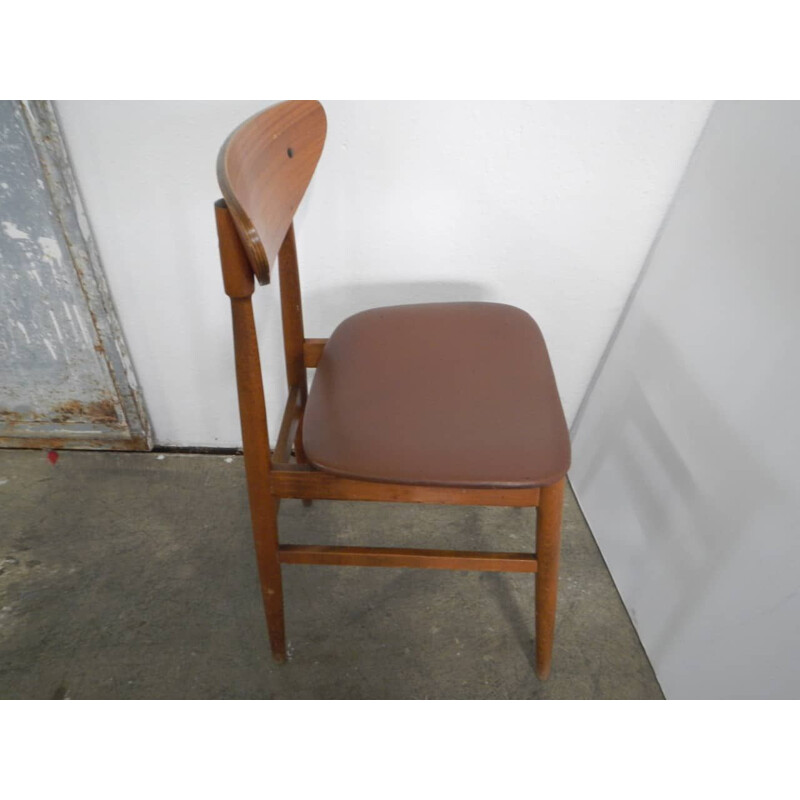 Vintage beech single chair 1960s