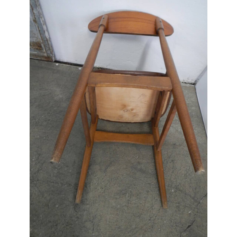 Vintage beech single chair 1960s