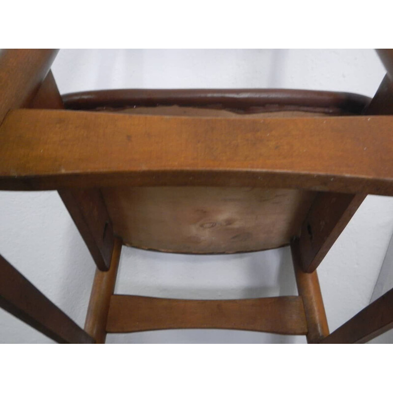 Cadeira Vintage faia simples 1960