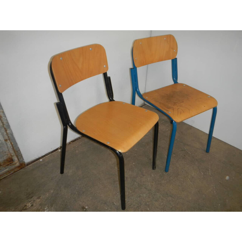 Vintage single school chair