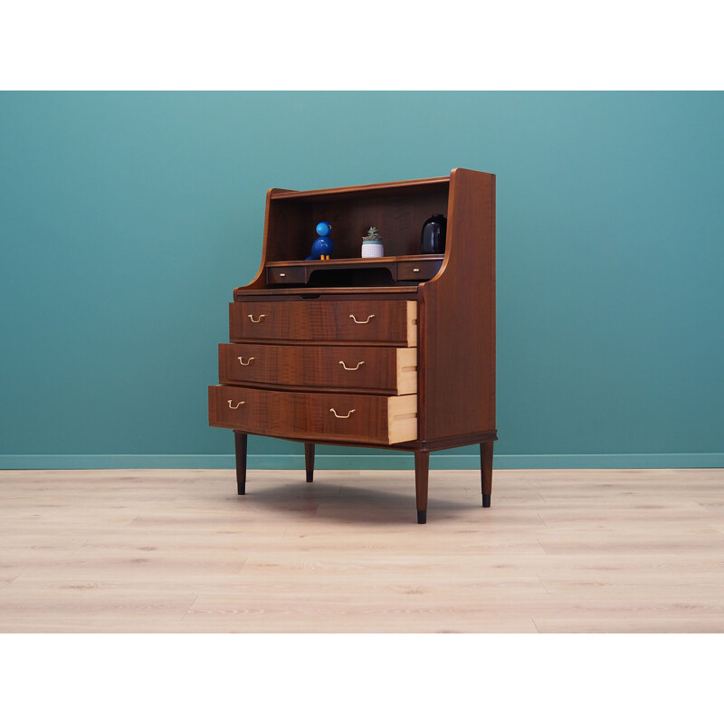 Vintage walnut secretary, Denmark 1960