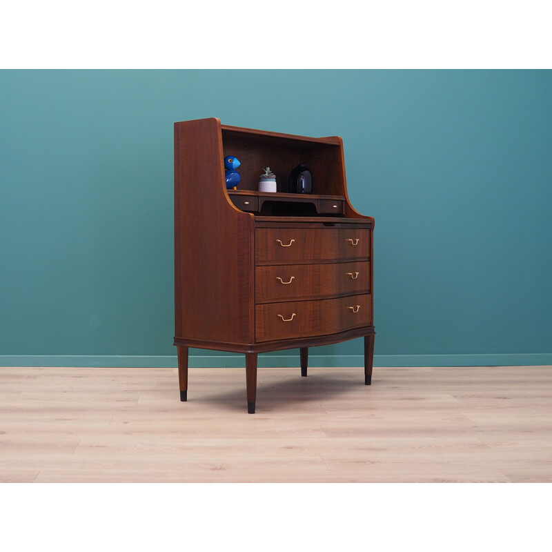 Vintage walnut secretary, Denmark 1960