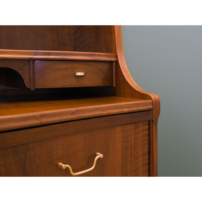 Vintage walnut secretary, Denmark 1960