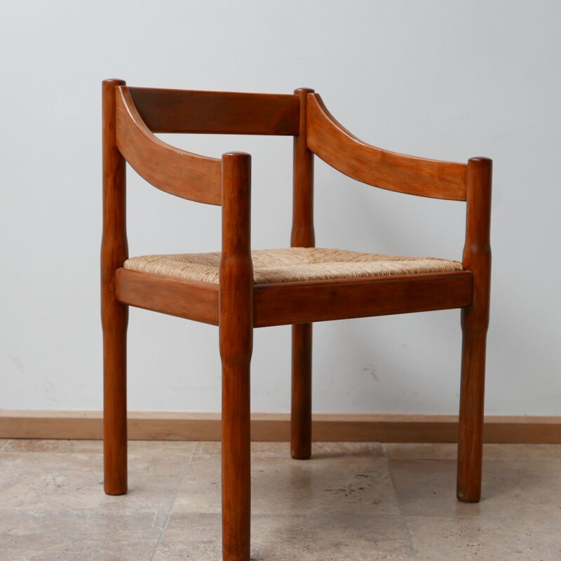 Vintage Carimate Rush Armchair by Vico Magisretti, Italian 1960s