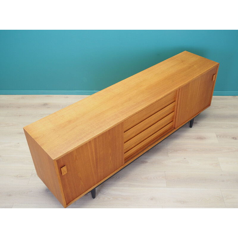 Vintage Ash sideboard by PMJ Viby J, Danish 1970s