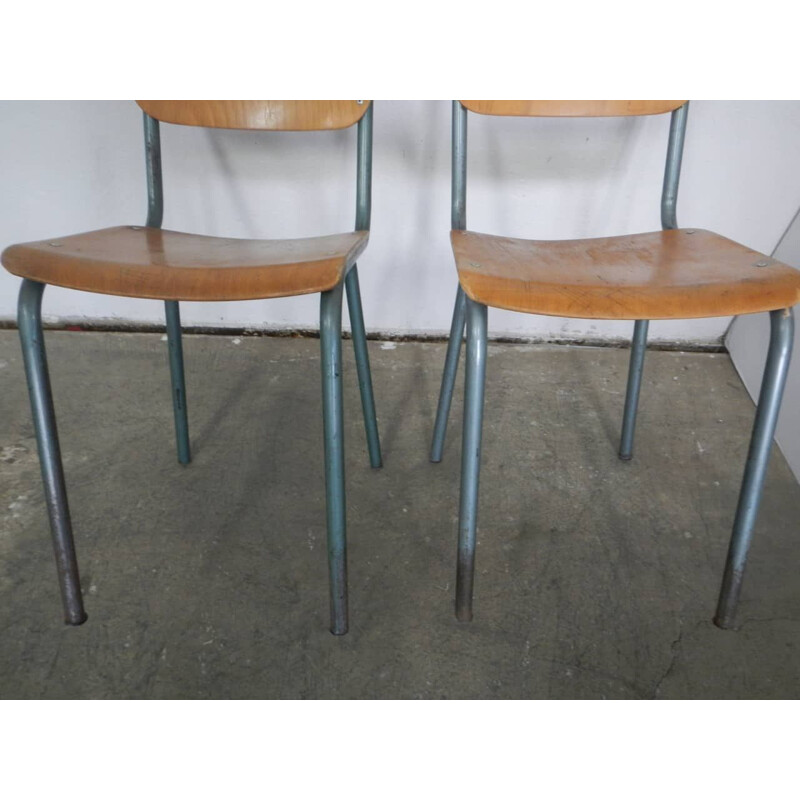 Pair of small vintage school chairs
