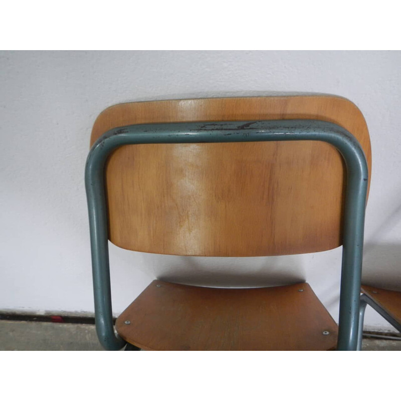 Pair of small vintage school chairs