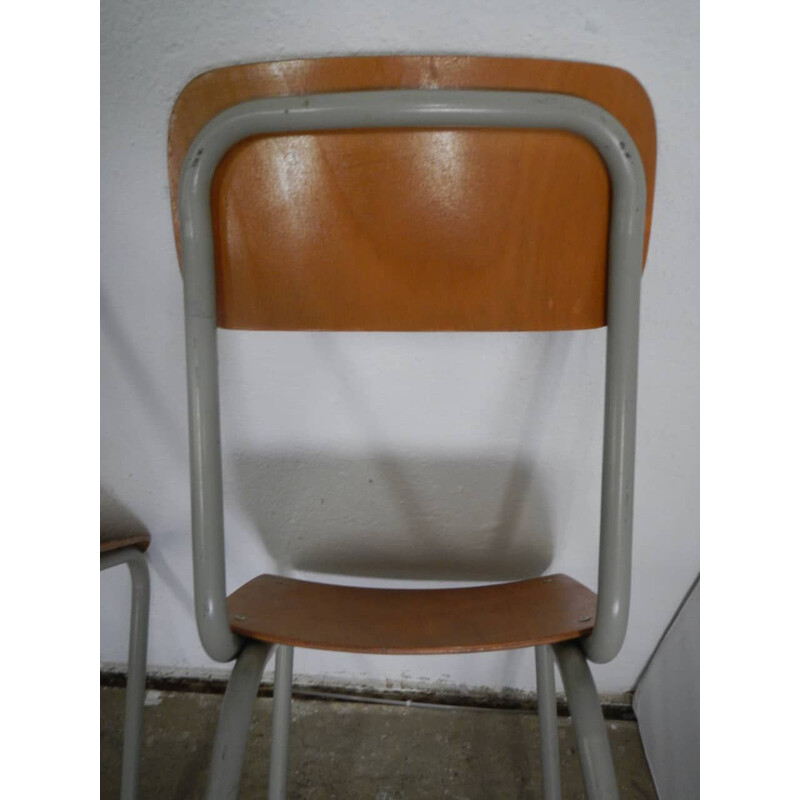 Pair of vintage school chairs
