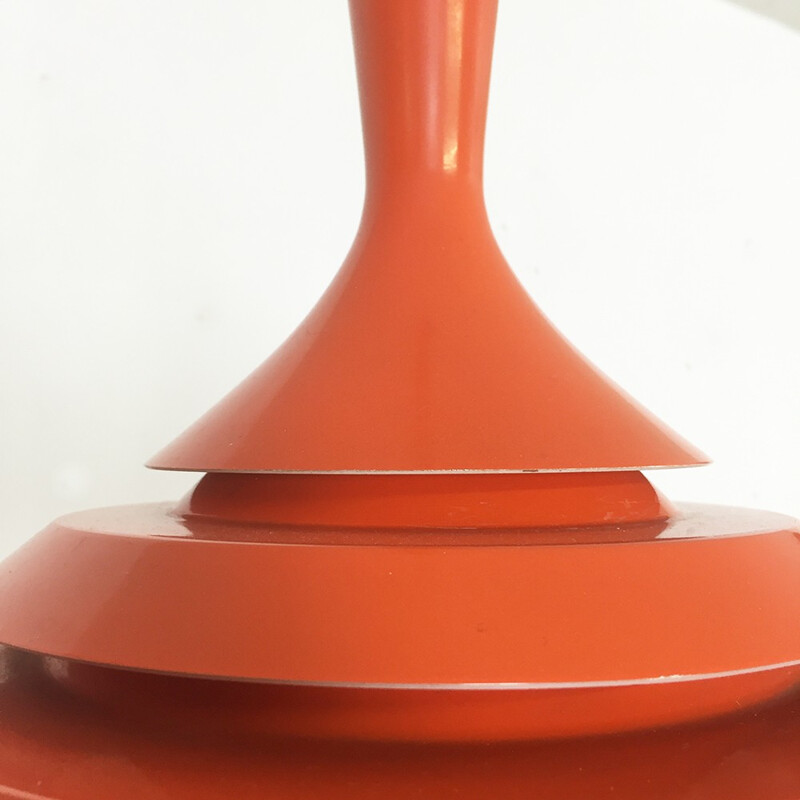 Suspension scandinave en métal orange - 1960