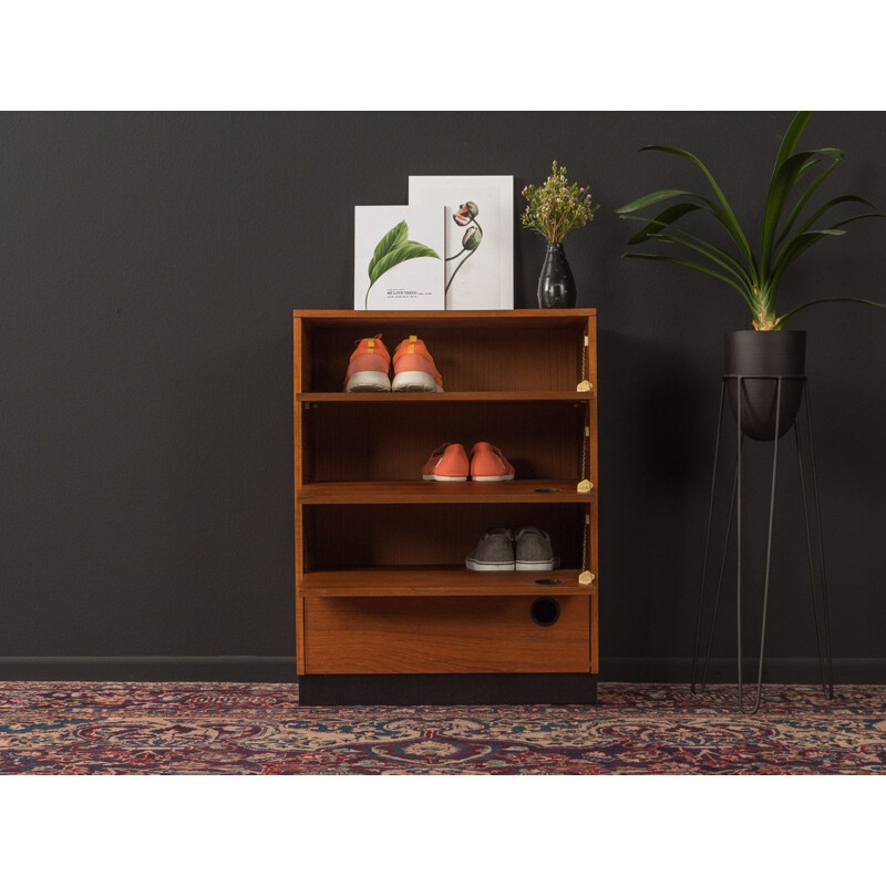 Vintage walnut Shoe Cabinet, Germany 1960s