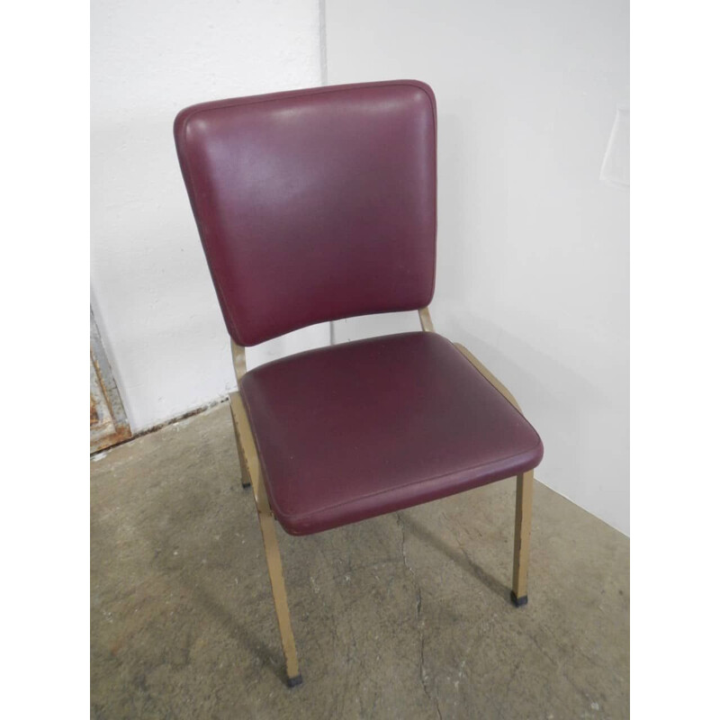 Cadeira de escritório Vintage burgundy