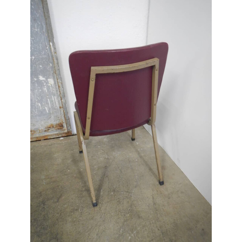 Vintage bordeaux desk chair 