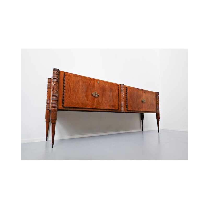 Vintage sideboard in ash wood by Pier Luigi Colli, Italy 1940