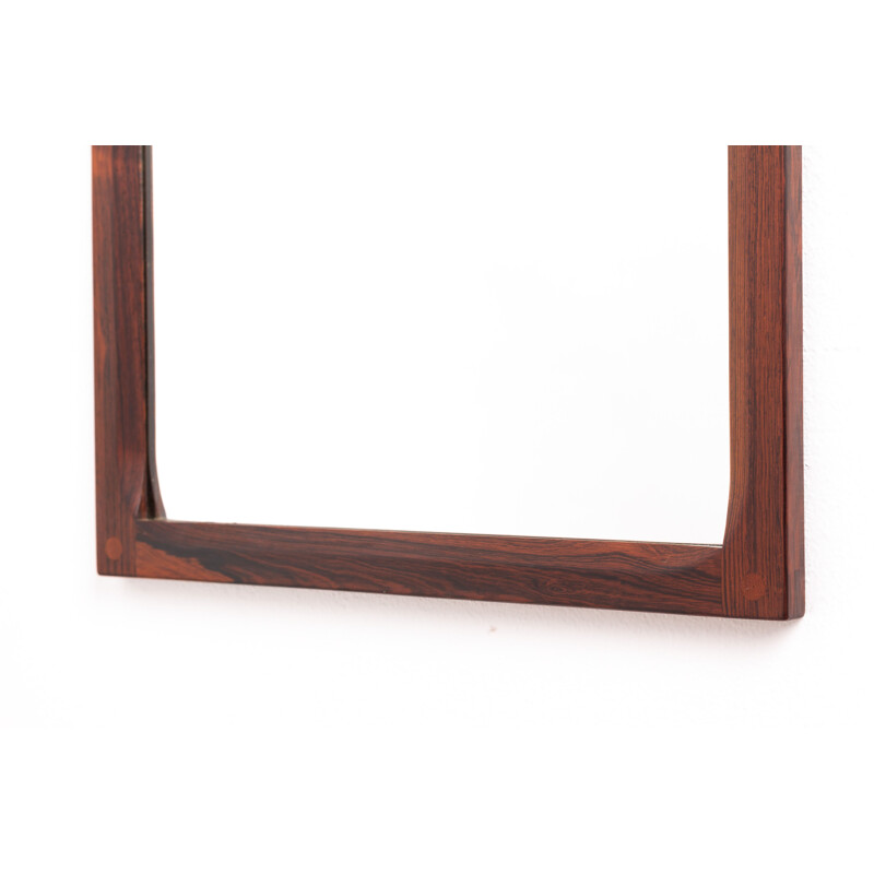 Large vintage rosewood mirror model 165K by Kai Kristiansen for Aksel Kjersgaard, Danish 1960s