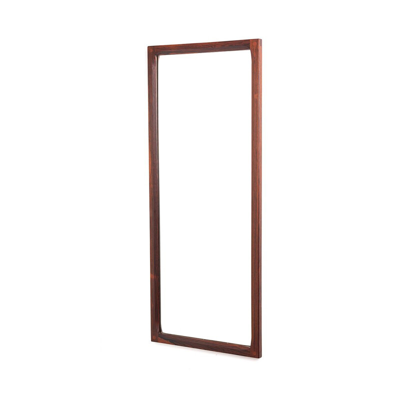 Large vintage rosewood mirror model 165K by Kai Kristiansen for Aksel Kjersgaard, Danish 1960s