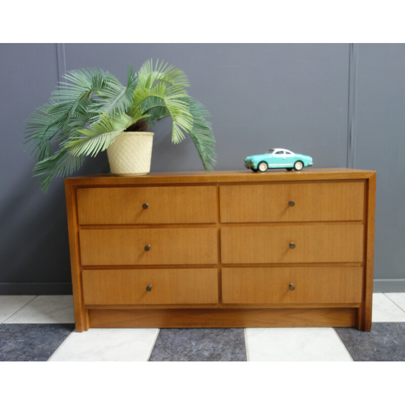 Vintage lowboard chest of drawers by Gustav Pesch 1960s