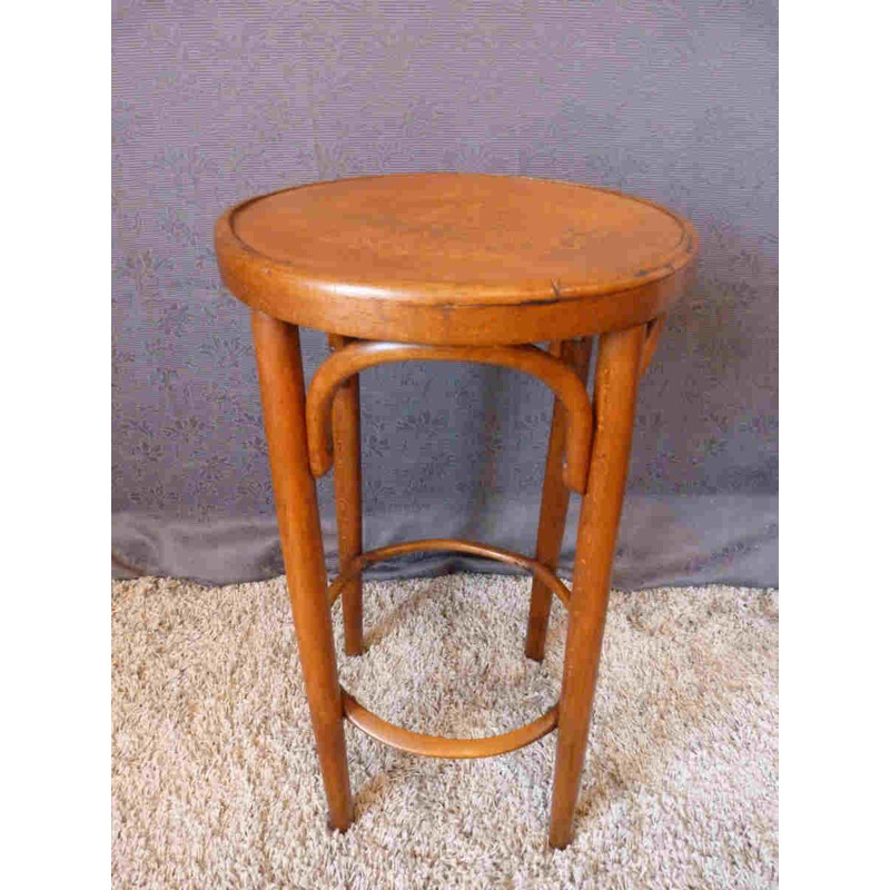 Fischel bar stool in light beechwood - 1930s