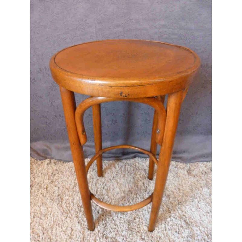 Fischel bar stool in light beechwood - 1930s