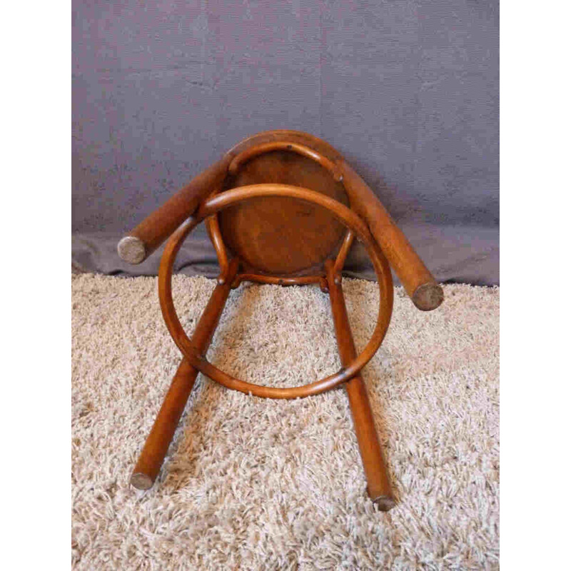 Fischel bar stool in light beechwood - 1930s