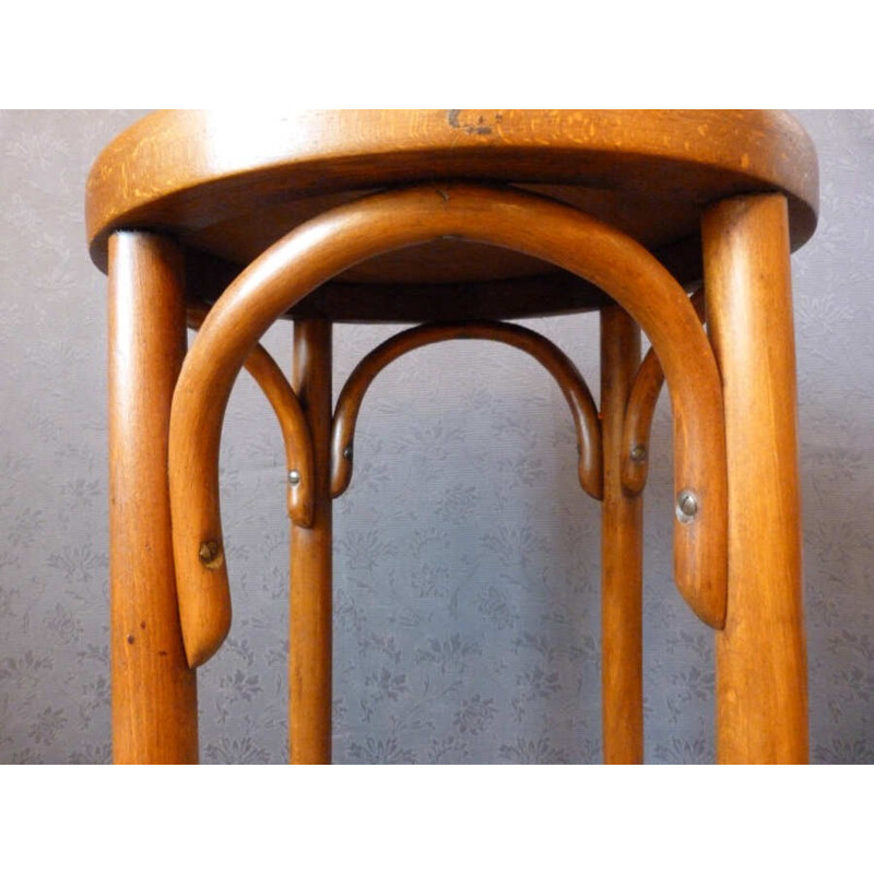 Fischel bar stool in light beechwood - 1930s