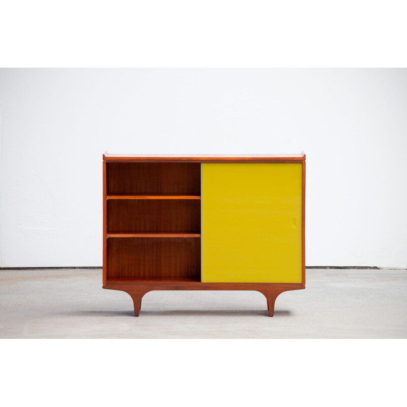 Vintage teak and glass sideboard, Scandinavian 1960s