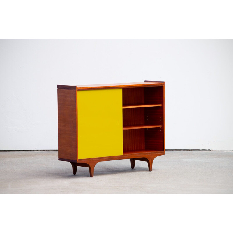 Vintage teak and glass sideboard, Scandinavian 1960s