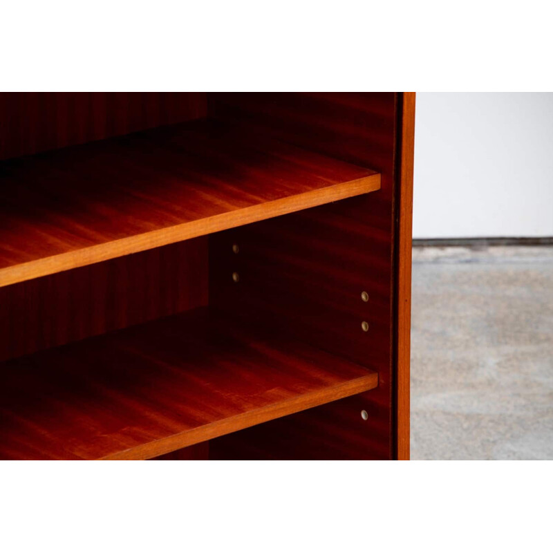 Vintage teak and glass sideboard, Scandinavian 1960s