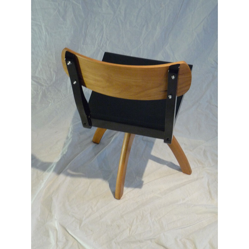 Vintage lacquered workshop chair
