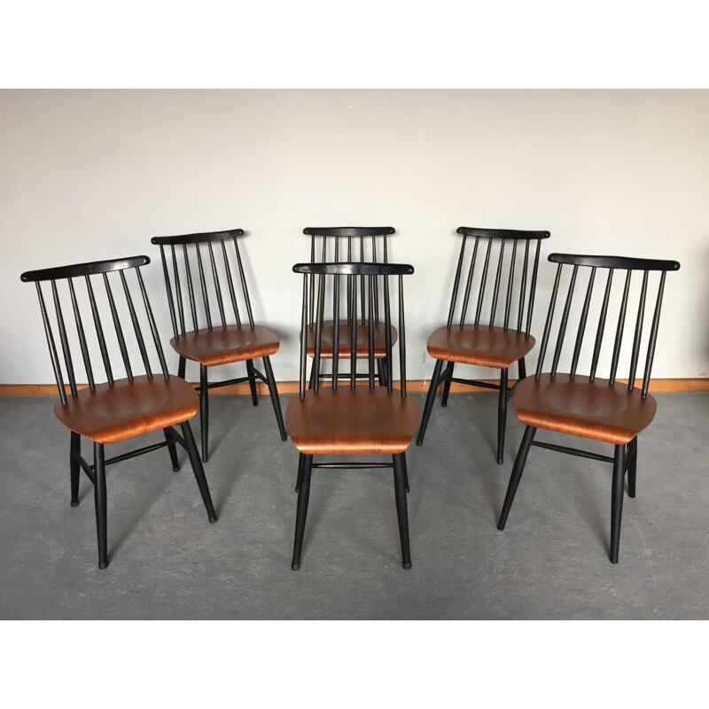 Série de 6 chaises Fanett, Ilmari TAPIOVAARA - 1960 