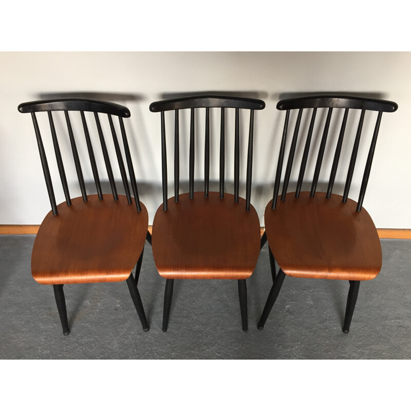 Set of 6 teak Fanett chairs, I. TAPIOVAARA - 1960s