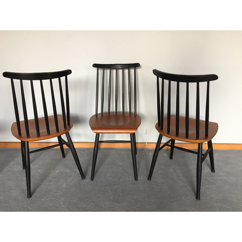 Set of 6 teak Fanett chairs, I. TAPIOVAARA - 1960s