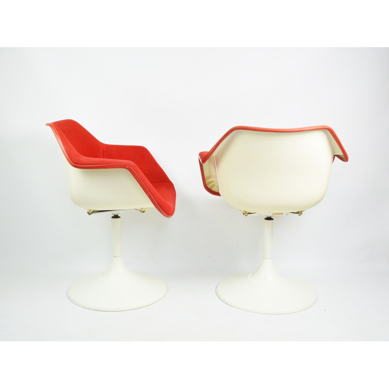 Pair of vintage R. Day armchairs for Overman, Sweden 1960