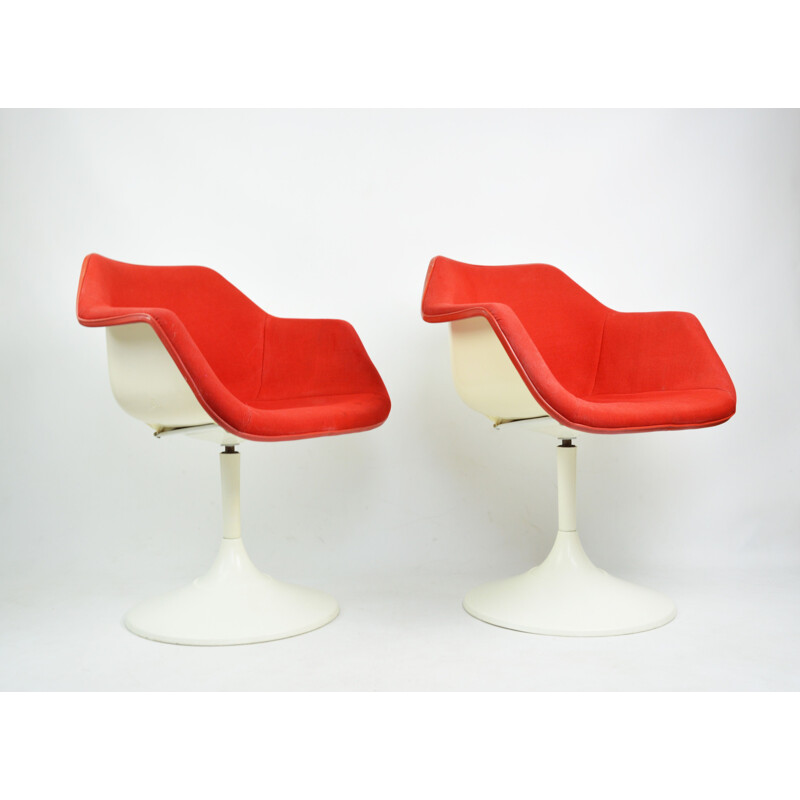 Pair of vintage R. Day armchairs for Overman, Sweden 1960