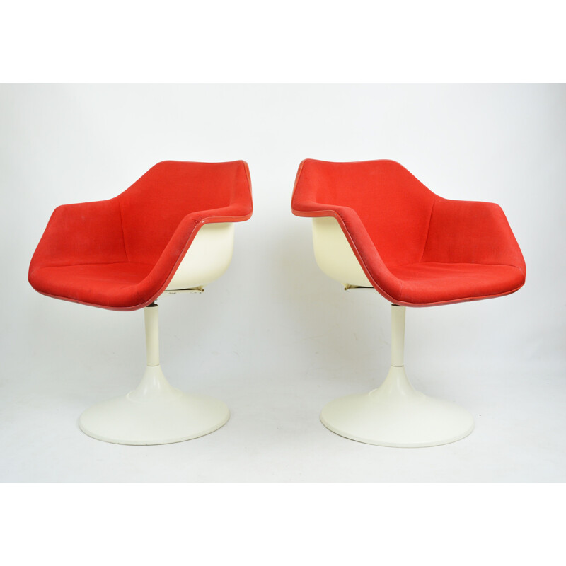Paar vintage R. Day fauteuils voor Overman, Zweden 1960