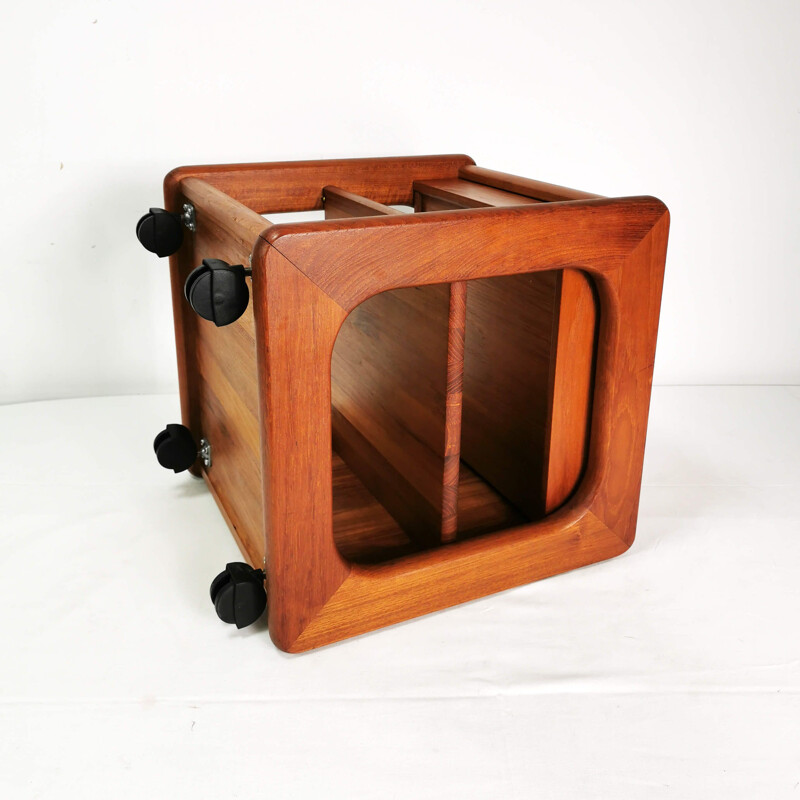 Vintage Modernist teak cabinet by Niels Bach, Denmark 1970s