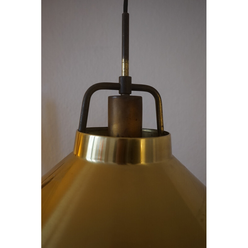 Vintage Adjustable Brass Model P295 Ceiling Lamp by Fritz Schlegel for Lyfa 1940
