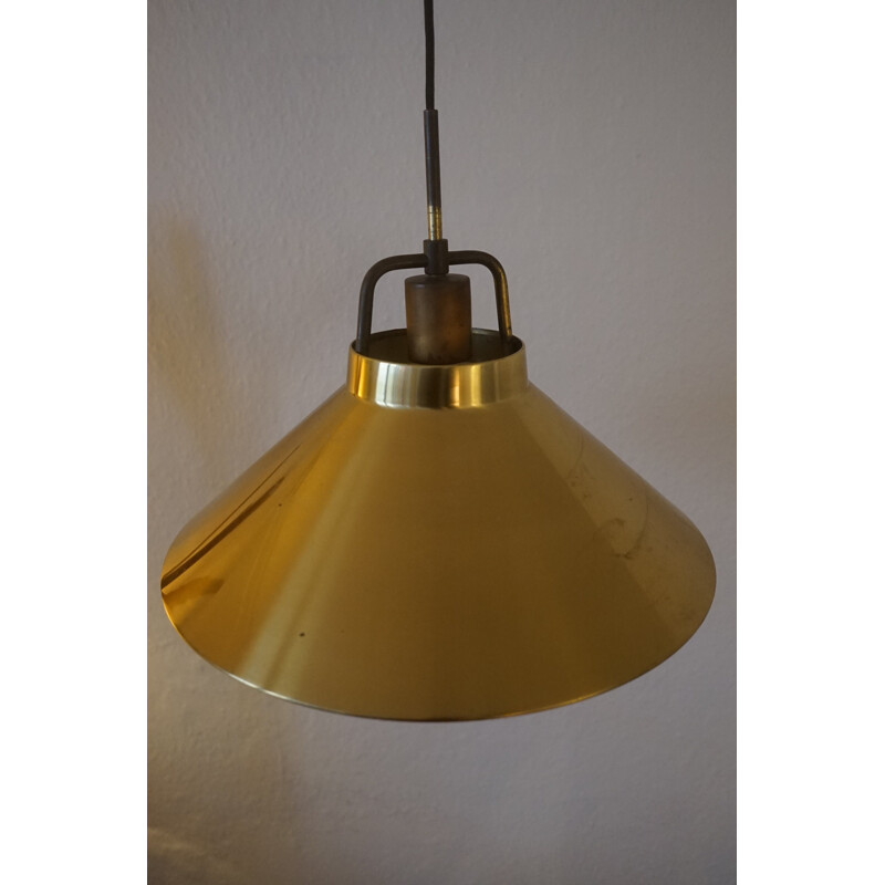 Vintage Adjustable Brass Model P295 Ceiling Lamp by Fritz Schlegel for Lyfa 1940