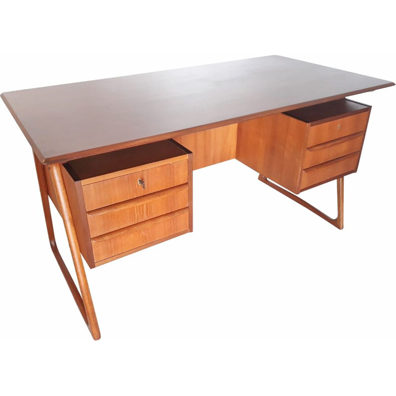 Vintage teak desk, Danish 1960s