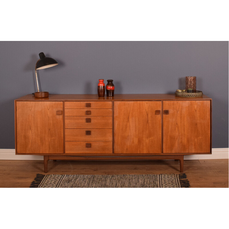 Long Vintage Sideboard Teak  LB Kofod Larsen G Plan