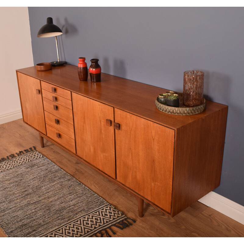 Long Vintage Sideboard Teak  LB Kofod Larsen G Plan