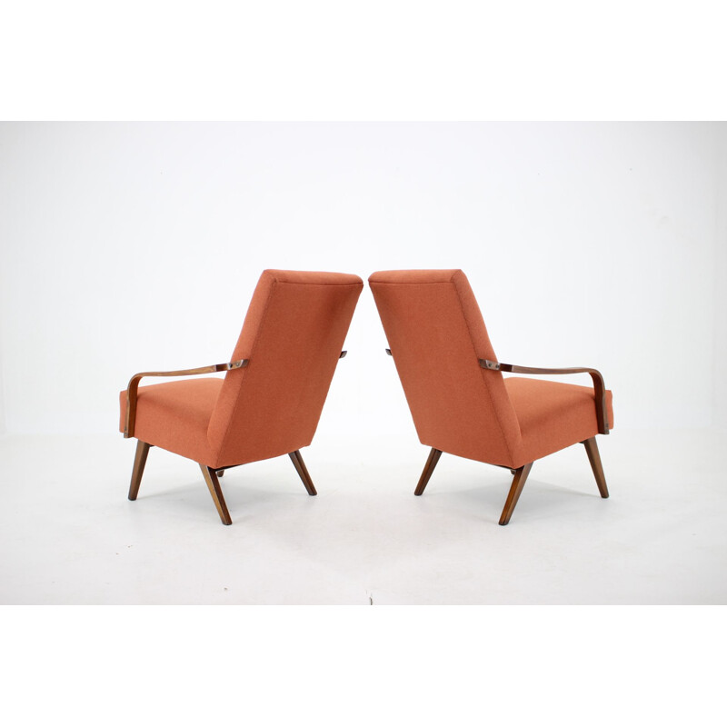 Pareja de sillones checoslovacos vintage 1960