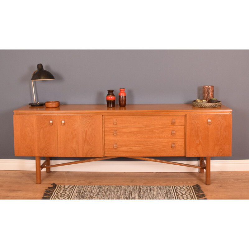 Credenza lunga Nathan in teak 1960